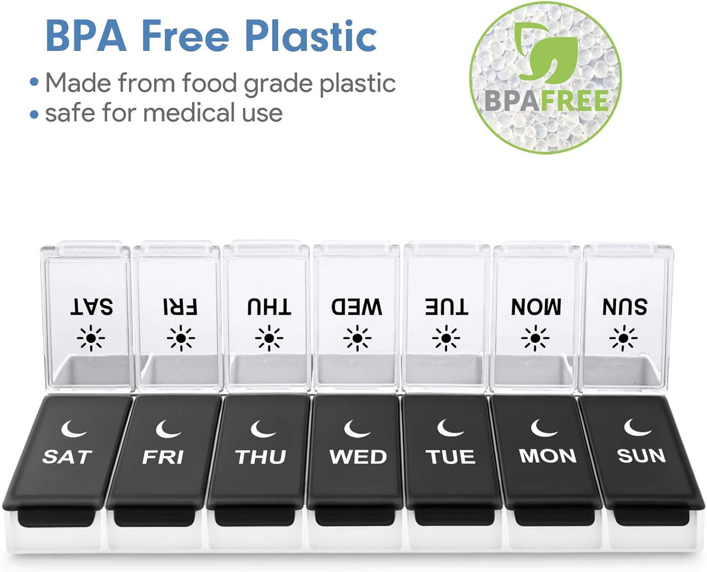 Large Pill Organizer 2 Times a Day